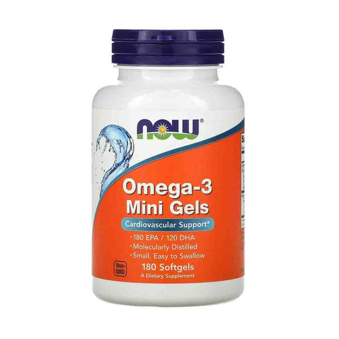 Omega-3 Mini Gels, Now Foods, 180 Softgels