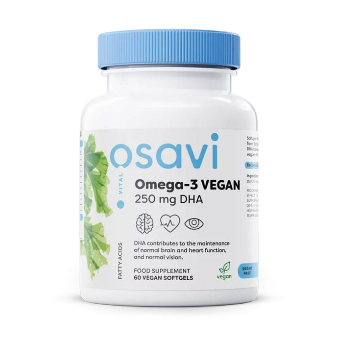 Omega-3 VEGAN, 250 mg DHA, Osavi, 60 softgels