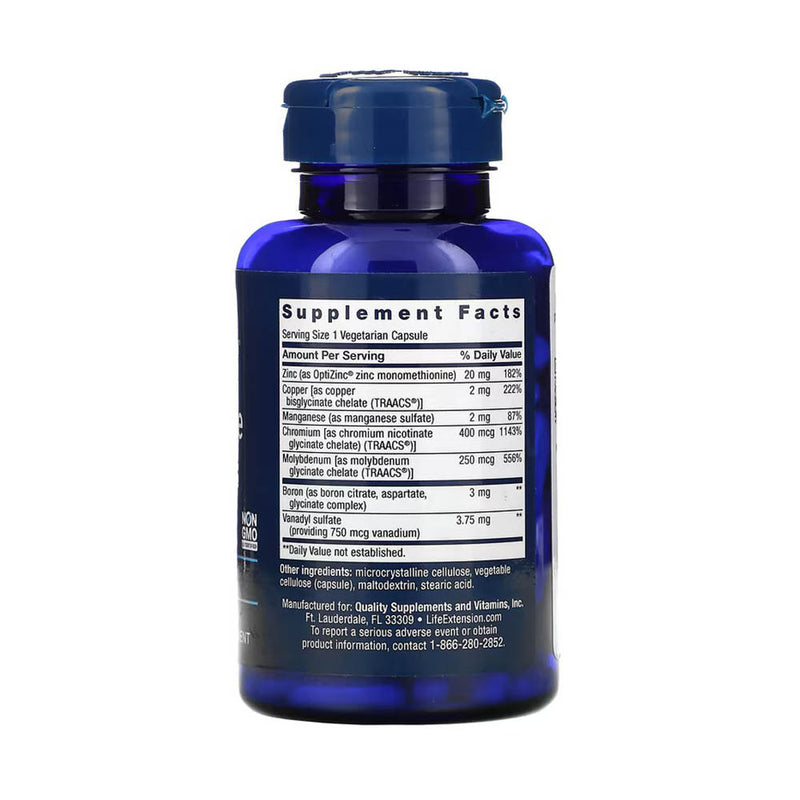 Încărcați imaginea în vizualizatorul Galerie, Only Trace Minerals, (Glycinate Chelate) Life Extension, 90 capsule
