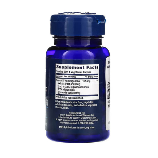 Optimized Ashwagandha Extract, Life Extension, 60 capsule