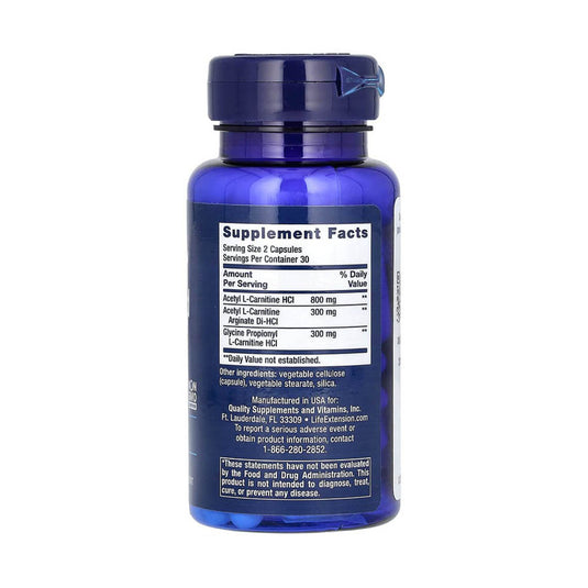 Optimized Carnitine, Life Extension, 60 capsule