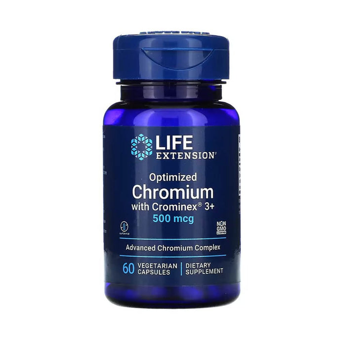 Optimized Chromium with Crominex 3+, 500 mcg, Life Extension, 60 capsule