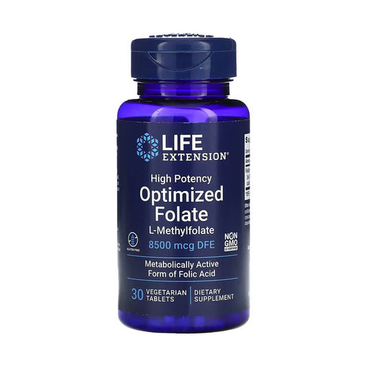 Optimized Folate (L-Methylfolate) 1700 mcg, Life Extension, 100 tablete