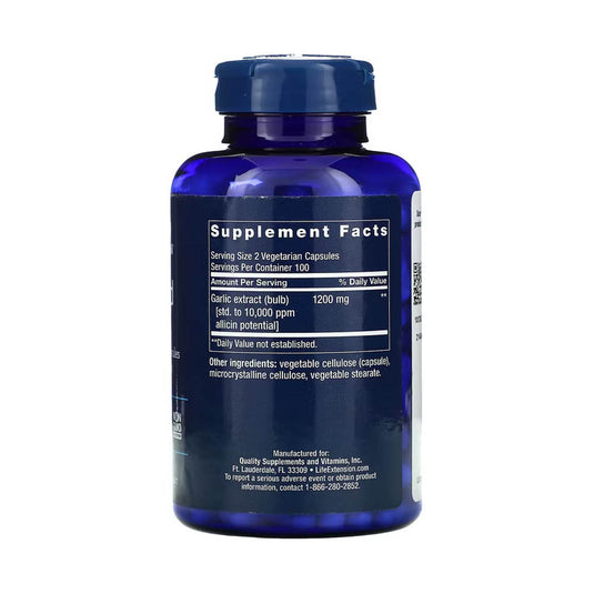 Optimized Garlic Extract, Life Extension, 200 capsule