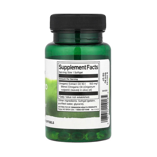 Oregano Oil 10:1 Extract, 150mg, Swanson, 120 softgels SW1016