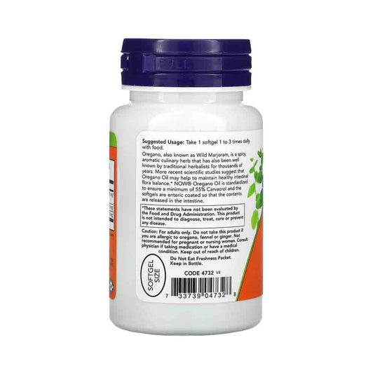 Oregano Oil, Enteric, Now Foods, 90 softgels