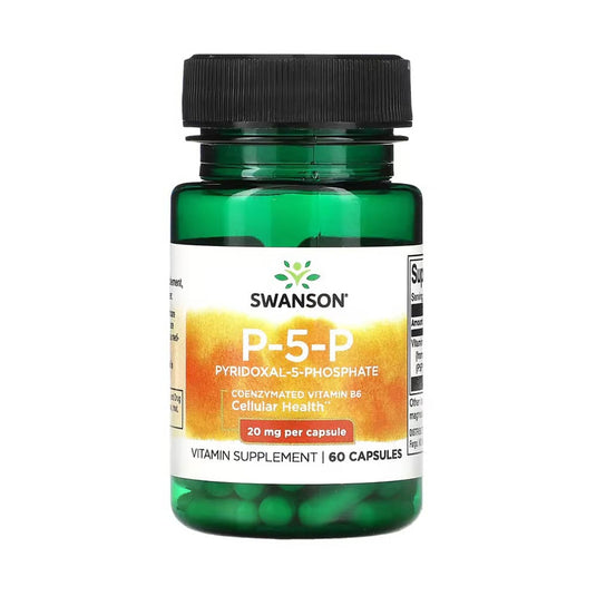 P-5-P Pyridoxal-5-Phosphate, 20 mg, Swanson, 60 capsule SW1709