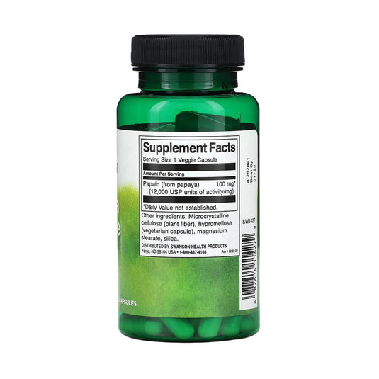 Papaya Enzyme Papain, 100 mg, Swanson, 90 capsule SW1427