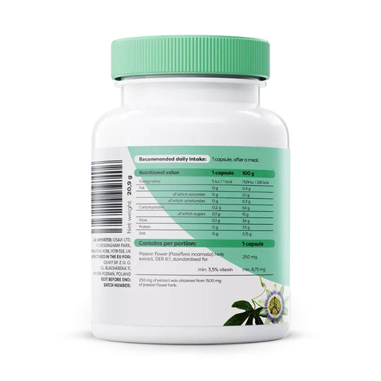 Passiflora Extract (Floarea Pasiunii), 250 mg, Osavi, 60 capsule
