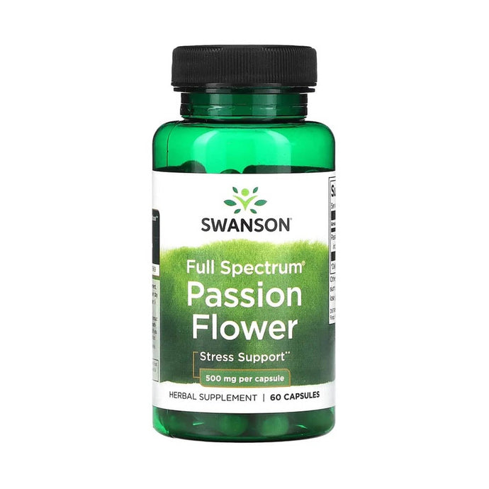 Passion Flower (Floarea Pasiunii), 500mg, Swanson, 60 capsule SW1143