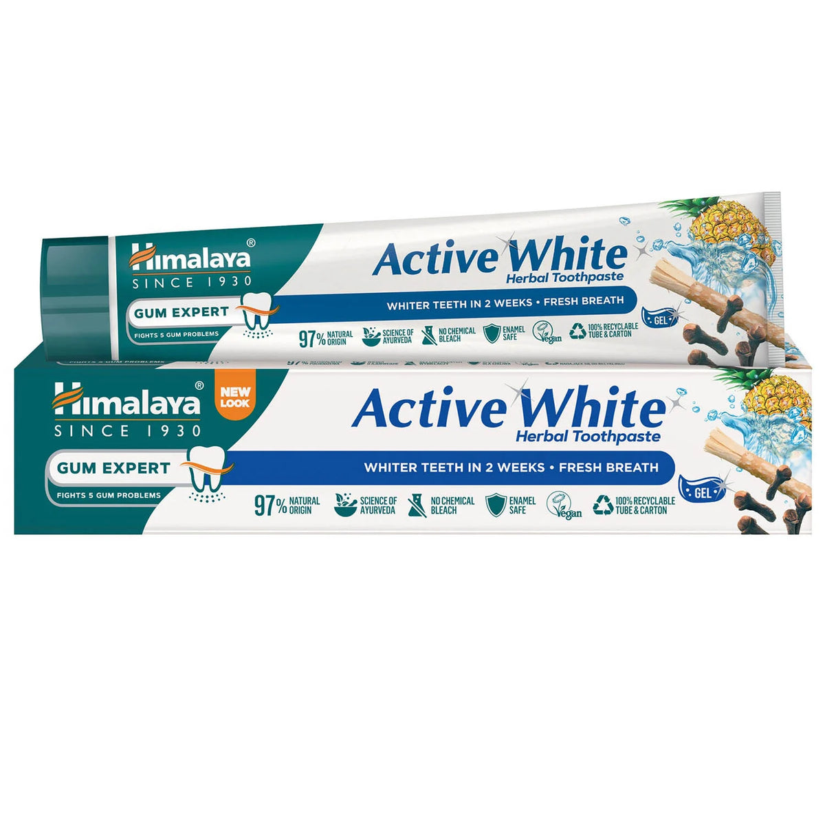 Pasta de Dinti Active White Gum Expert, Himalaya Herbal, 75 ml