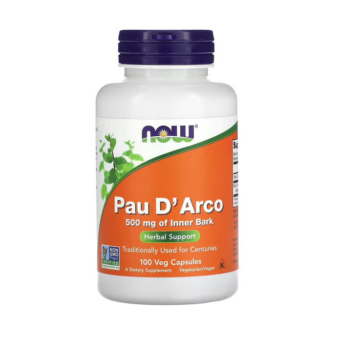 Pau D'Arco (Detoxifiant) 500 mg, Now Foods, 100 capsule