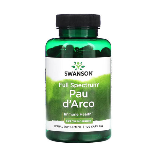 Pau d'Arco (Detoxifiere), 500mg, Swanson, 100 capsule SW424