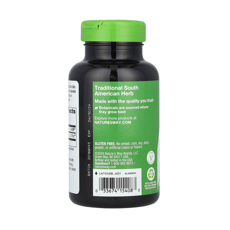 Încărcați imaginea în vizualizatorul Galerie, Pau d&#39;Arco (Tabebuia Avellanedae), 545 mg, Nature&#39;s Way, 180 Capsule
