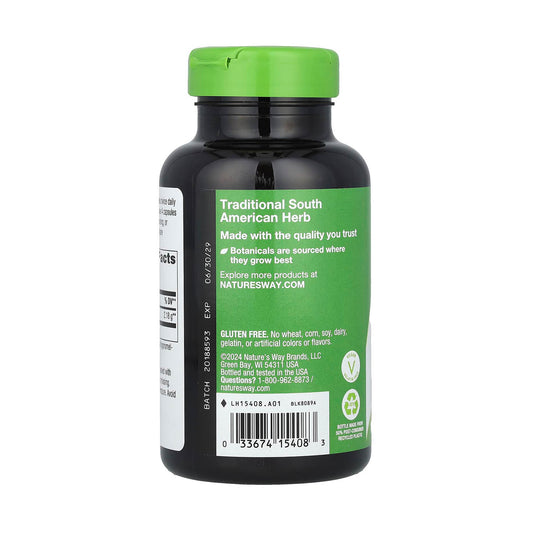Pau d'Arco (Tabebuia Avellanedae), 545 mg, Nature's Way, 180 Capsule