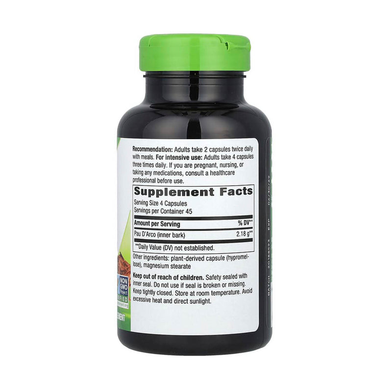 Încărcați imaginea în vizualizatorul Galerie, Pau d&#39;Arco (Tabebuia Avellanedae), 545 mg, Nature&#39;s Way, 180 Capsule
