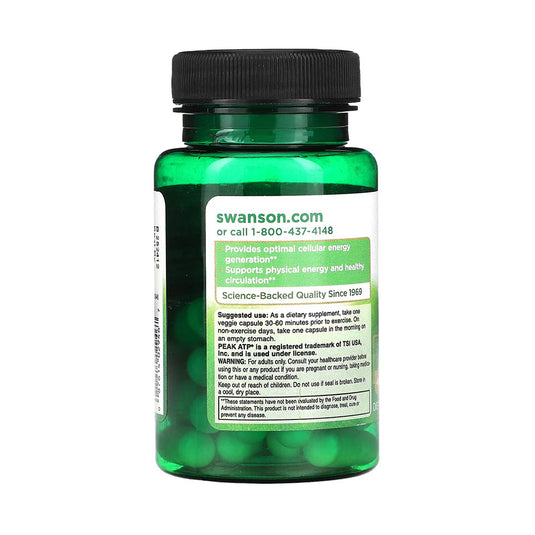 Peak ATP (Energie Celulara), 400 mg, Swanson, 30 capsule SWU946