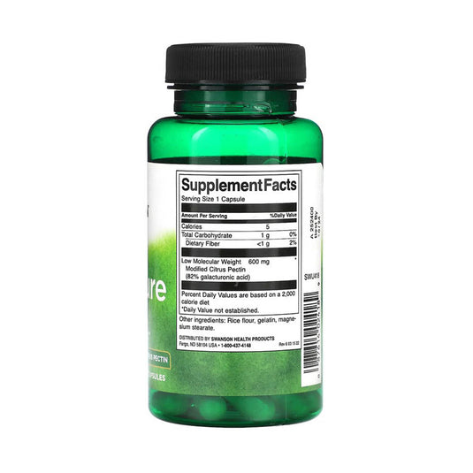 PectiPure (Elimina Metalele și Toxinele), 600 mg, Swanson, 60 capsule SWU418