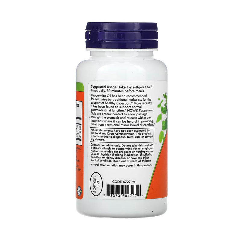 Încărcați imaginea în vizualizatorul Galerie, Peppermint Gels with Ginger &amp; Fennel Oils, Now Foods, 90 softgels
