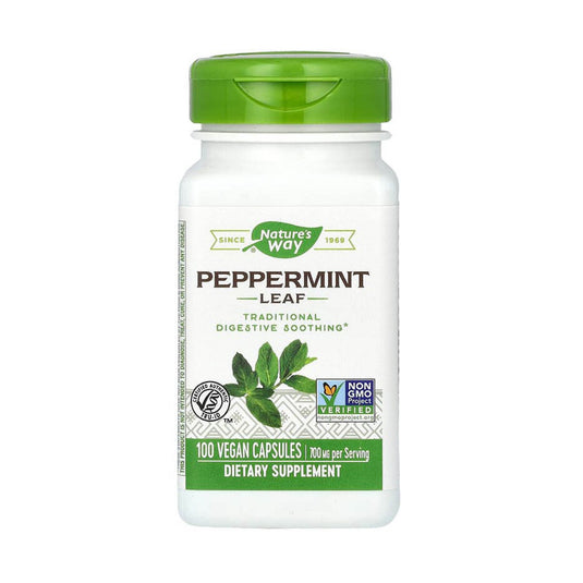 Peppermint Leaf (Menta), 350 mg, Nature's Way, 100 Capsule