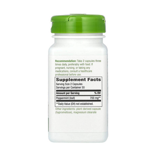 Peppermint Leaf (Menta), 350 mg, Nature's Way, 100 Capsule