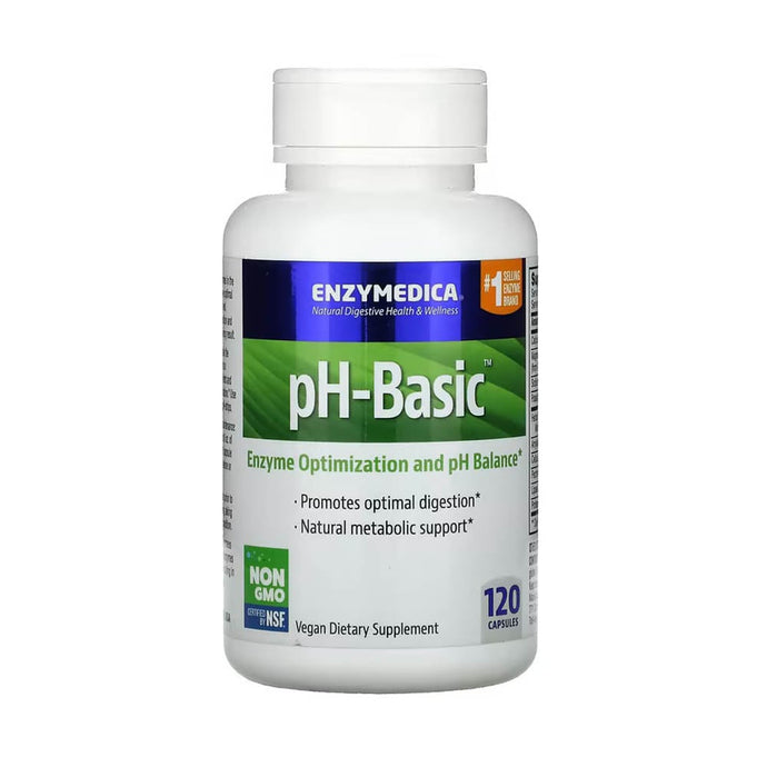 pH-Basic (Echilibrul Acid-Alcalin), Enzymedica, 120 capsule