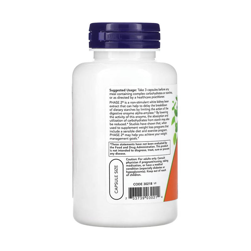 Încărcați imaginea în vizualizatorul Galerie, Phase 2, Neutralizator de Amidon, 500 mg, Now Foods, 120 capsule
