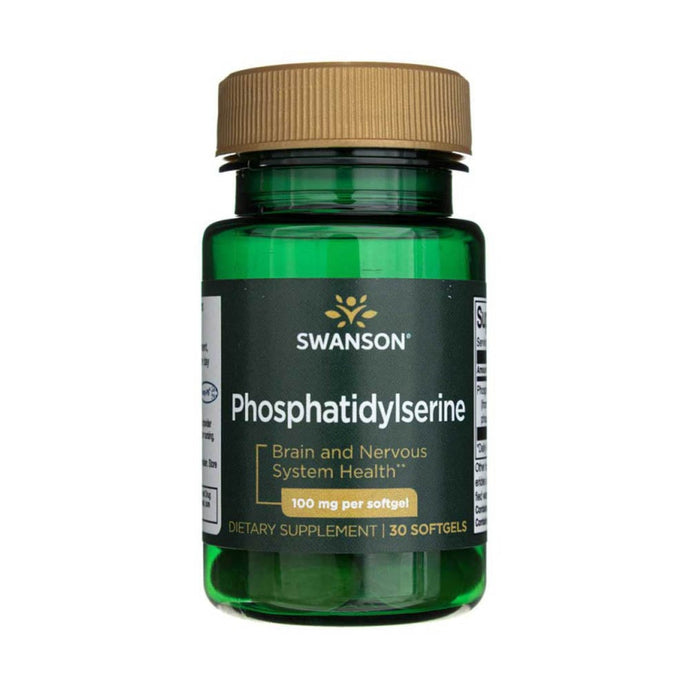 Phosphatidylserine (Fosfatidilserina), 100 mg, Swanson. 30 softgels SWU125