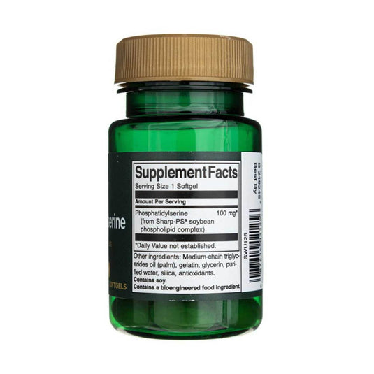 Phosphatidylserine (Fosfatidilserina), 100 mg, Swanson. 30 softgels SWU125