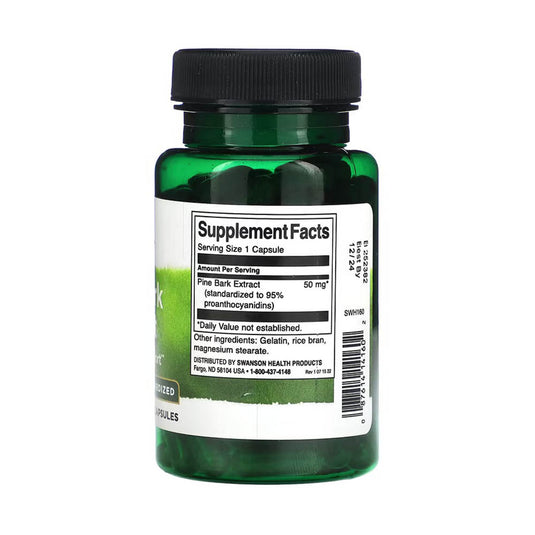 Pine Bark Extract, 50 mg, Swanson, 100 capsule SWH160