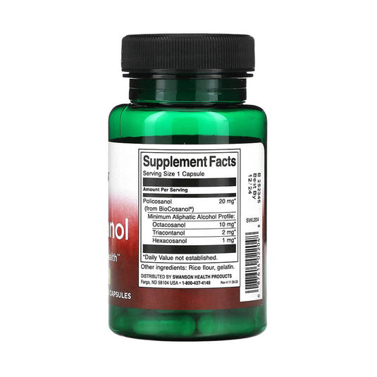 Policosanol, 20 mg, Swanson, 60 capsule SWU204