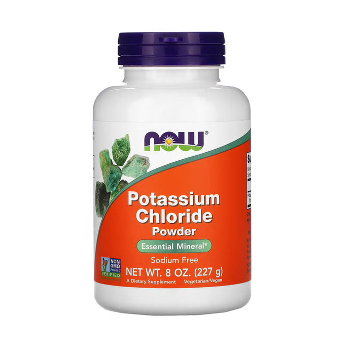 Potassium Chloride Powder (Clorură de Potasiu), Now Foods, 227g