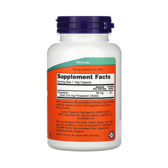 Potassium Citrate (Potasiu), 99mg, Now Foods, 180 capsule