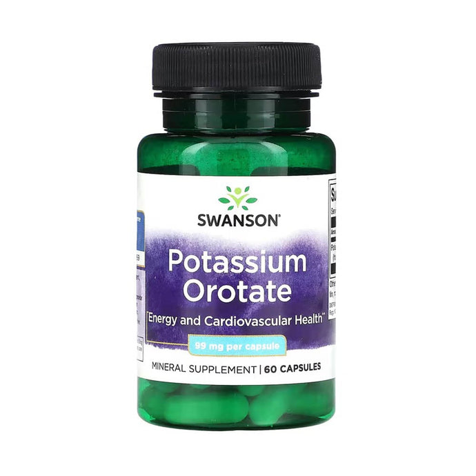 Potassium Orotate, 99 mg, Swanson, 60 capsule SWU658