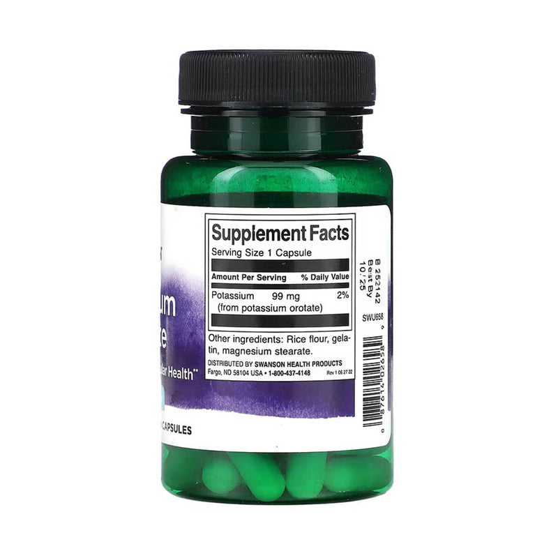 Încărcați imaginea în vizualizatorul Galerie, Potassium Orotate, 99 mg, Swanson, 60 capsule SWU658
