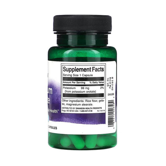 Potassium Orotate, 99 mg, Swanson, 60 capsule SWU658