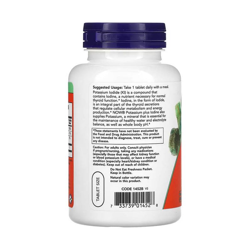 Încărcați imaginea în vizualizatorul Galerie, Potassium Plus Iodine (Suport Tiroidă), Now Foods, 180 tablete
