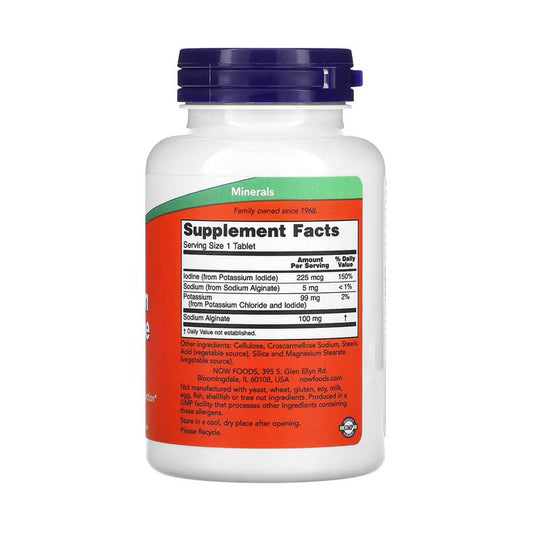 Potassium Plus Iodine (Suport Tiroidă), Now Foods, 180 tablete