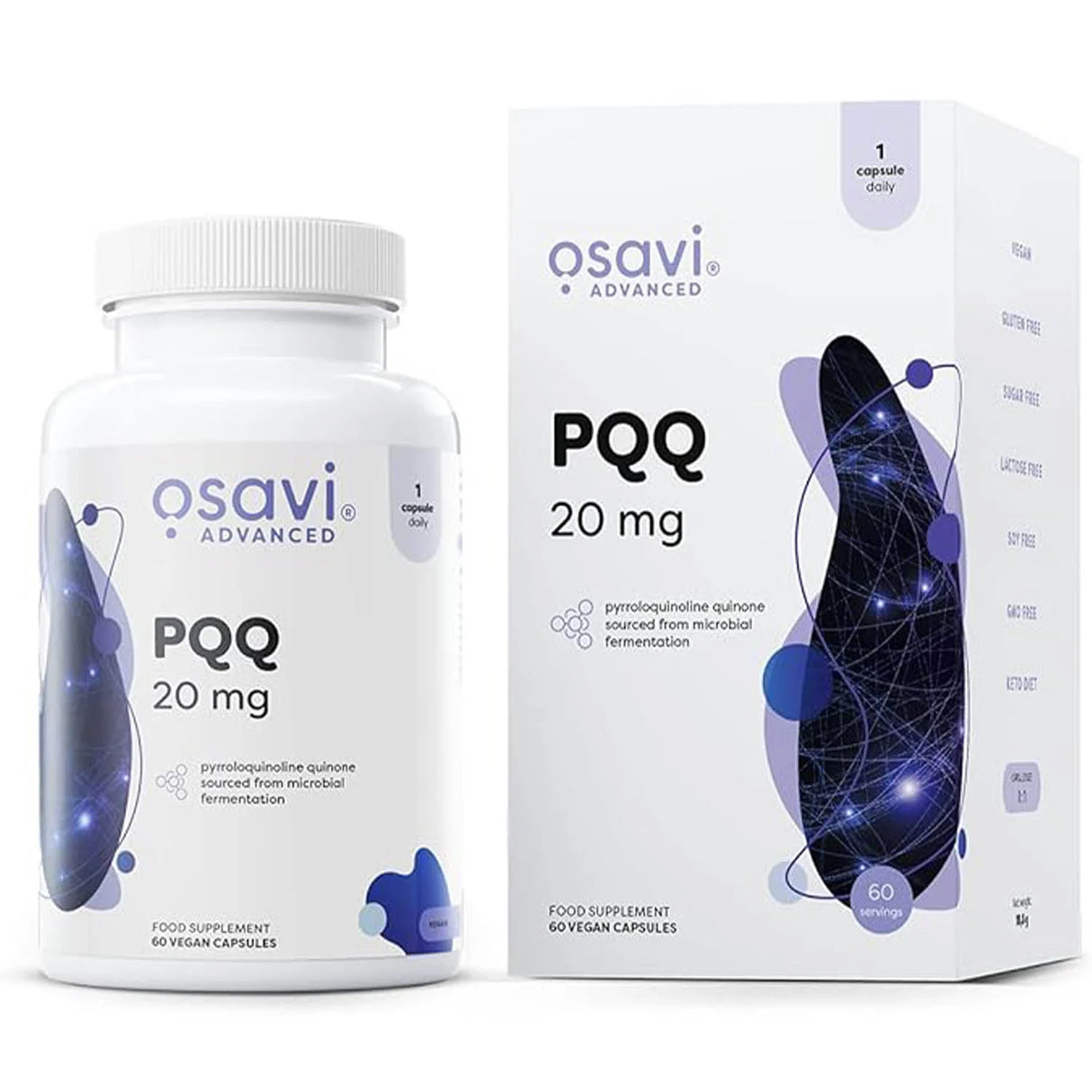 PQQ Pyrroloquinoline Quinone, 20 mg, Osavi, 60 capsule