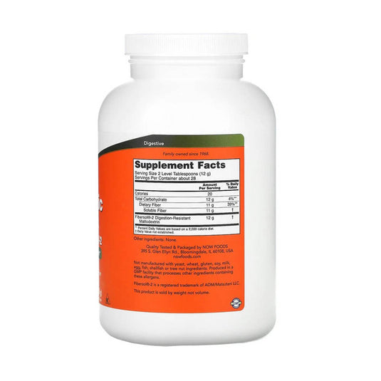 Prebiotic Fiber Fibersol-2 (Controlul apetitului), Now Foods, 340g