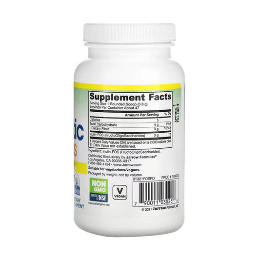 Prebiotic Inulin FOS Powder, Jarrow Formulas, 180g
