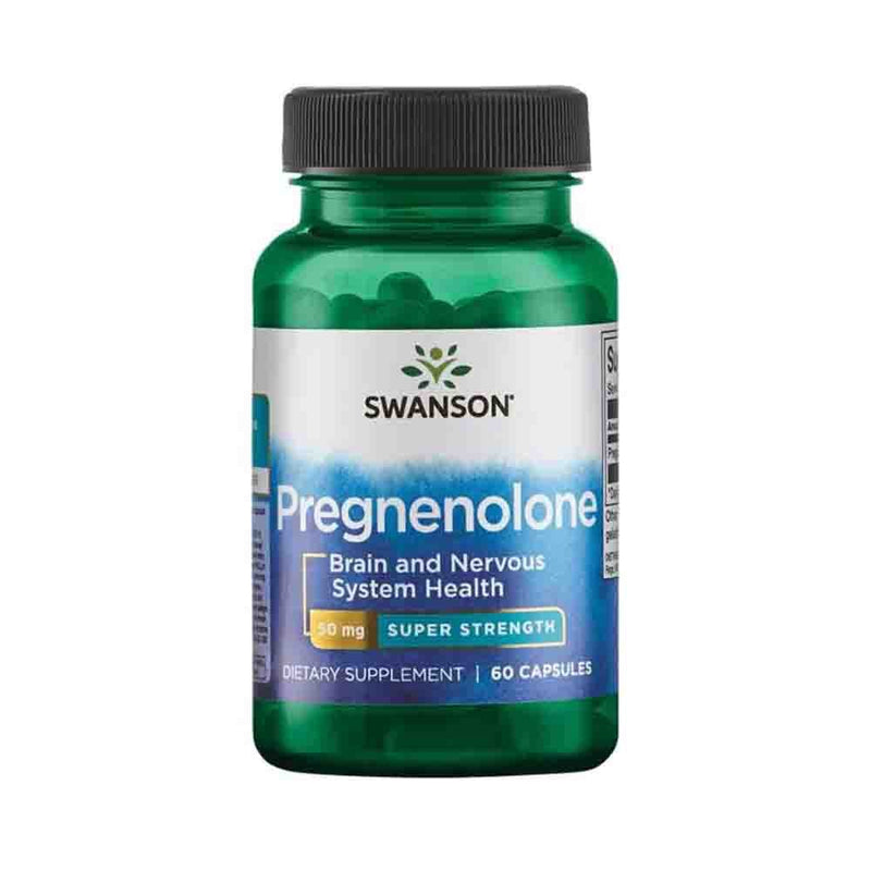 Încărcați imaginea în vizualizatorul Galerie, Pregnenolone, Super Strength, 50mg, Swanson, 60 capsule SWU438
