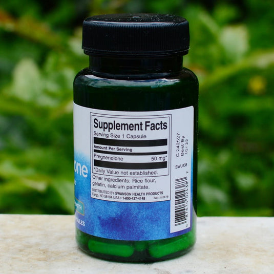 Pregnenolone, Super Strength, 50mg, Swanson, 60 capsule SWU438