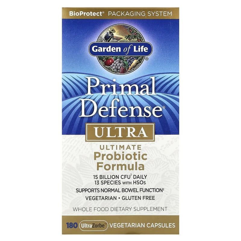 Primal Defense®, Ultra, Ultimate Probiotic Formula, Garden of Life, 180 capsule