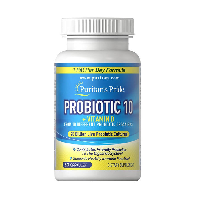 Probiotic 10, 20 Billion, Puritan's Pride, 60 capsule