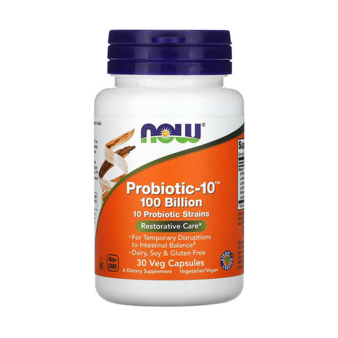 Probiotic-10 (Probiotice), 100 Billion, Now Foods, 30 capsule