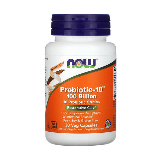 Probiotic-10 (Probiotice), 100 Billion, Now Foods, 30 capsule