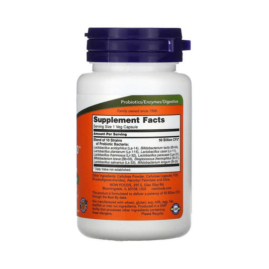 Probiotic-10 (Probiotice) 50 Billion, Now Foods, 50 capsule