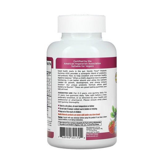 Probiotic Gummies Kids, Nordic Naturals, 60 Gummies