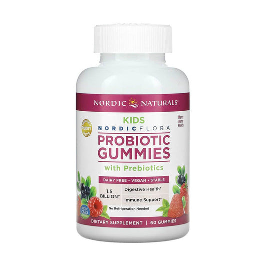Probiotic Gummies Kids, Nordic Naturals, 60 Gummies